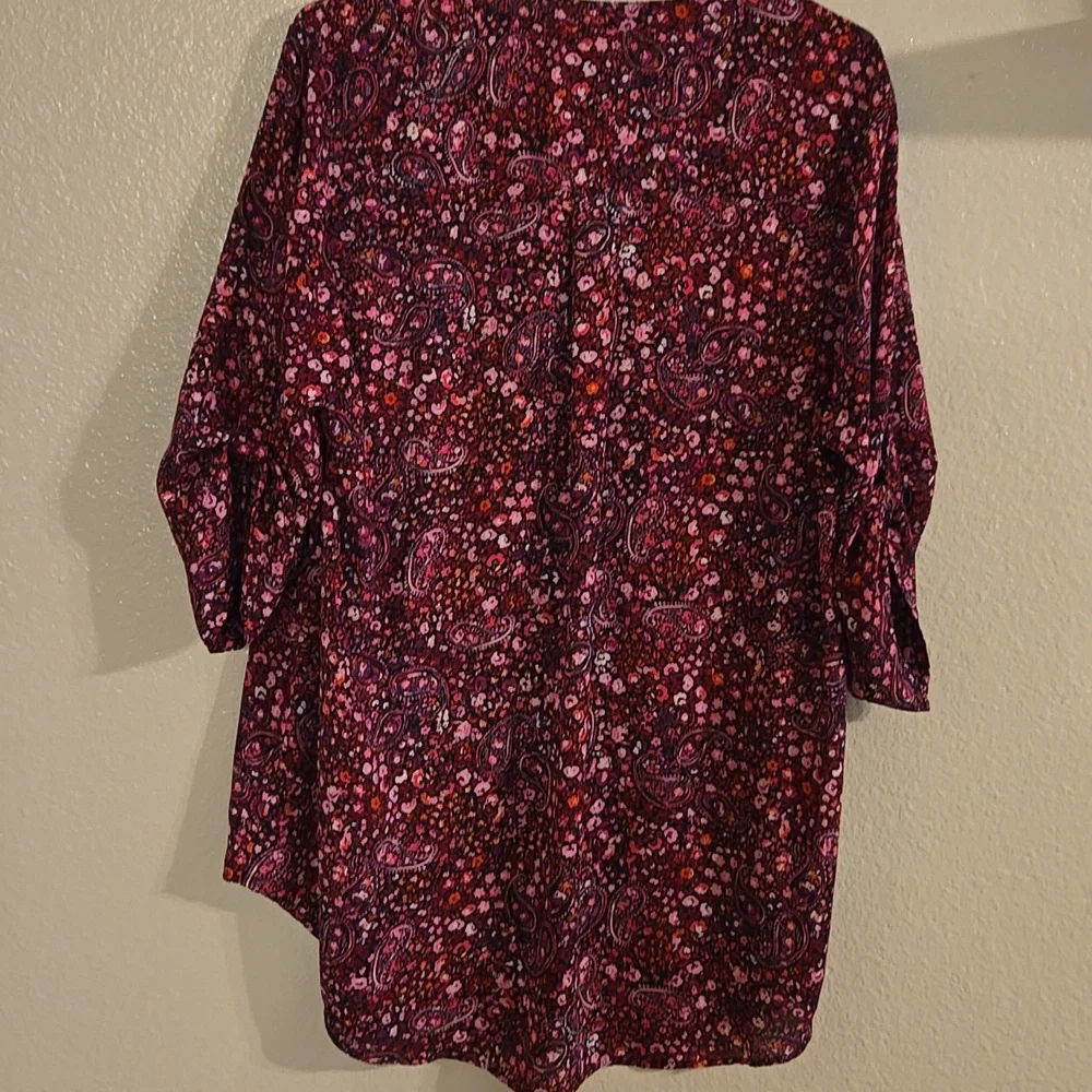Torrid Paisley Harper Tunic Blouse - Picture 6 of 7